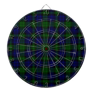 Black Watch Tartan Blue Green Pset Dartbord