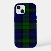 Black Watch Tartan Blue Green Pset