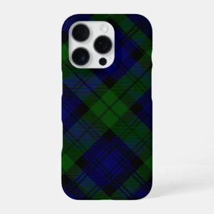 Black Watch Tartan Blue Green Pset iPhone 16 Pro Hoesje