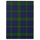 Black Watch Tartan Blue Green Pset Klembord (Achterkant)