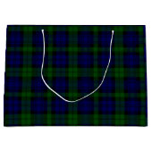 Black Watch Tartan Blue Green Pset Large Cadeauzakje (Voorkant)