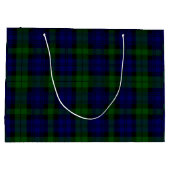 Black Watch Tartan Blue Green Pset Large Cadeauzakje (Achterkant)