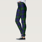 Black Watch Tartan Blue Green Pset Leggings (Links)