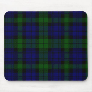 Black Watch Tartan Blue Green Pset Muismat