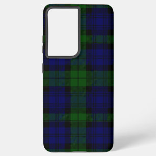 Black Watch Tartan Blue Green Pset Samsung Galaxy Hoesje