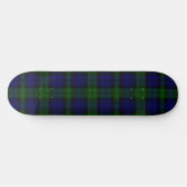 Black Watch Tartan Blue Green Pset Skateboard (Horizontaal)