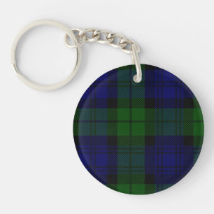 Black Watch Tartan Blue Green Pset Sleutelhanger