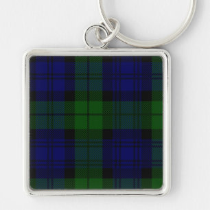 Black Watch Tartan Blue Green Pset Sleutelhanger