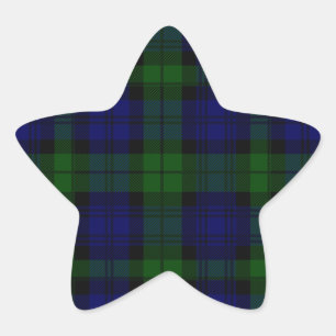 Black Watch Tartan Blue Green Pset Ster Sticker