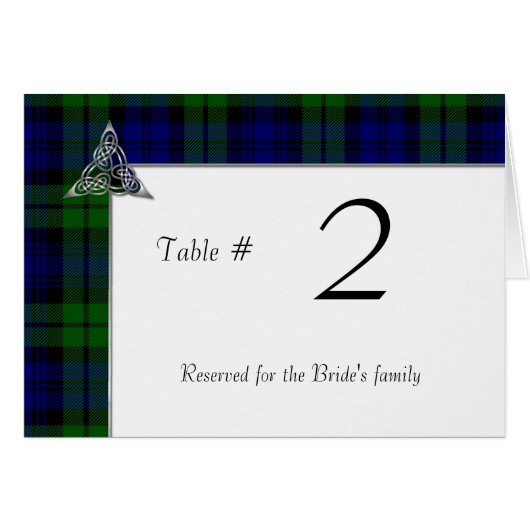 Black Watch Tartan Bond (Voorkant Horizontaal)