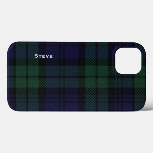 Black Watch Tartan Case-Mate iPhone Case (Achterkant (horizontaal))