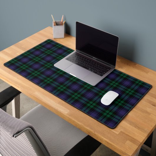 Black Watch Tartan, Plaid Bureaumat (Kantoor 2)
