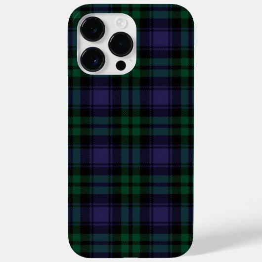 Black Watch Tartan, Plaid Case-Mate iPhone Case (Achterkant)