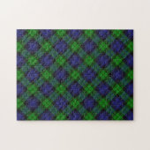 Black Watch Tartan Plaid Pattern Legpuzzel (Horizontaal)