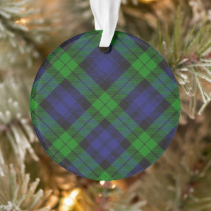 Black Watch Tartan Plaid Scottish Motif