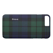 Black Watch Tartan Pset iPhone 7 Plus Hoesje (Achterkant (Horizontaal))