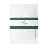 Black Watch Tartan Scottish Pset Uitnodigingen Wikkel (Voorkant Voorbeeld)