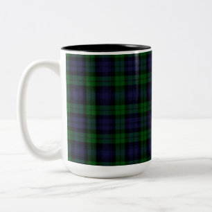 Black Watch Tartan Tweekleurige Koffiemok