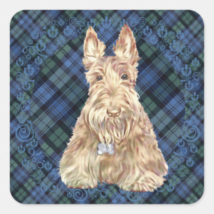 Black Watch Tartan Vierkante Sticker