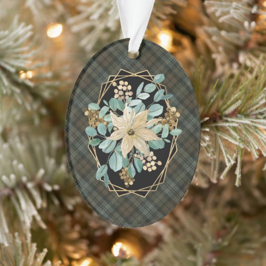 Black Watch Weathered Original Scottish Tartan Ornament (Boom)