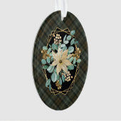 Black Watch Weathered Original Scottish Tartan Ornament (voorkant)