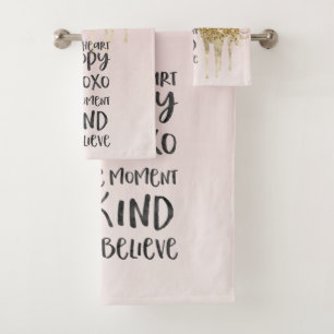 Black Watercolor Inspirational Gold Unicorn