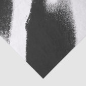 Black Waterverf Streaks Abstract Tissuepapier (Detail)