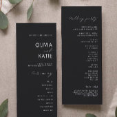 Black Wedding Ceremony Programma Sjabloon