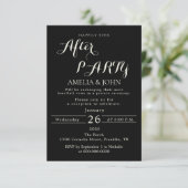 Black wedding invitation (Debout devant)