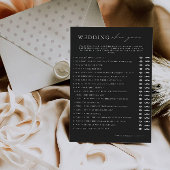 Black Wedding Shoe Game Sjabloon, Kaart