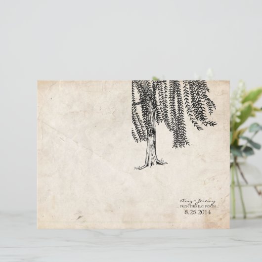 Black Weeping Willow Program Hoesje (Staand voorkant)