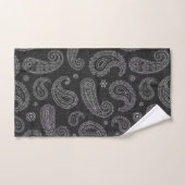 Black Western Paisley  Bad Handdoek (Handdoek)