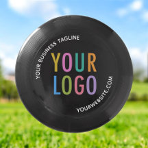 Black Wham-O Frisbee Ultimate 175g Logo personnali