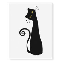 Black Whimsical Cat
