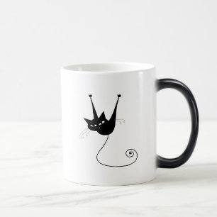 Black Whimsy Kat 1 Magische Mok