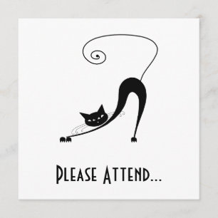 Black Whimsy Kat 2 Kaart
