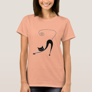 Black Whimsy Kat 2 T-shirt