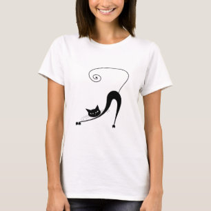 Black Whimsy Kat 2 T-shirt