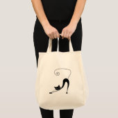 Black Whimsy Kat 2 Tote Bag (Voorkant (product))