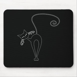 Black Whimsy Kat 3 Muismat
