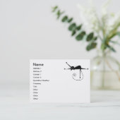 Black Whimsy Kat 7 Visitekaartje (Staand voorkant)