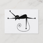 Black Whimsy Kat 7 Visitekaartje (Achterkant)