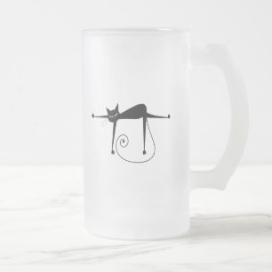 Black Whimsy Kat 8 Matglas Bierpul