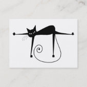 Black Whimsy Kat 8 Visitekaartje (Achterkant)