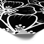 Black White 40ste verjaardag welkom Poster (Hoek)