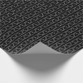 Black & White Abstract Modern Retro Triangle Cadeaupapier (Hoek)