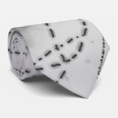 Black & White Abstract Vortex Stropdas (Opgerold)