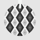 Black, white and grey diamond pattern ornament (achterkant)