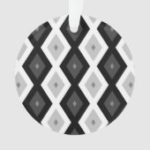 Black, white and grey diamond pattern ornament (voorkant)