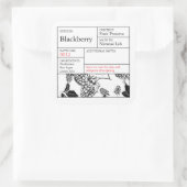 Black & White Apothecary Blackberry label (Tas)